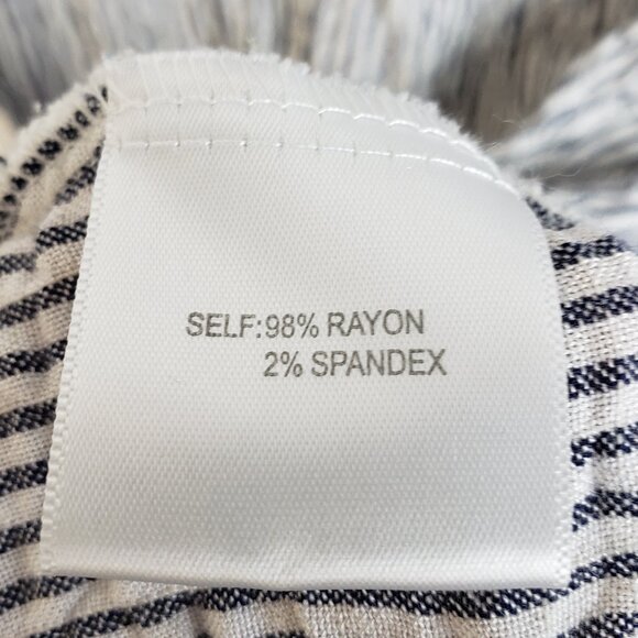 Jane + Delancey Crinkled Blouse Top Shirt Striped Colorblock size 2X Button-up - Picture 7 of 13